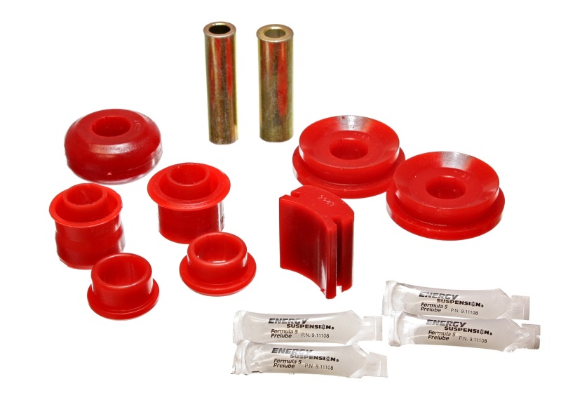 Ford Mustang Suspension Control Arm Bushing Kit - Rear Upper - Energy Suspension - Performance Polyurethane - Red - `05-`07